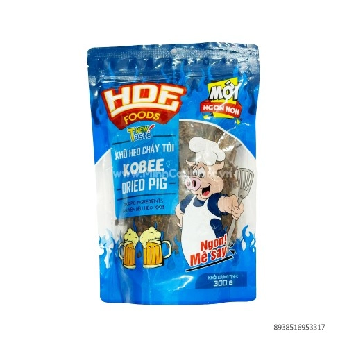 Khô heo sấy tỏi Kobee 300g Khô heo sấy tỏi Kobee 300g