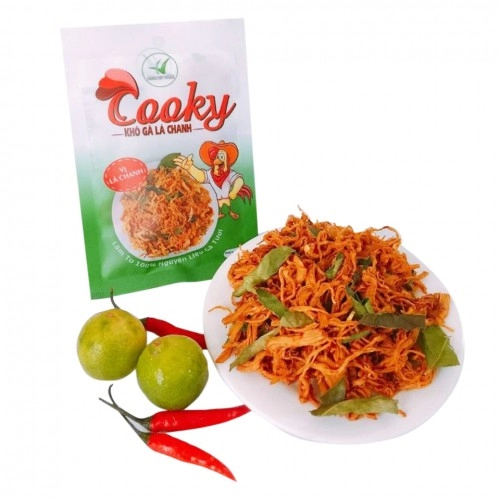 Khô gà lá chanh Cooky 200g  Khô gà lá chanh Cooky 200g