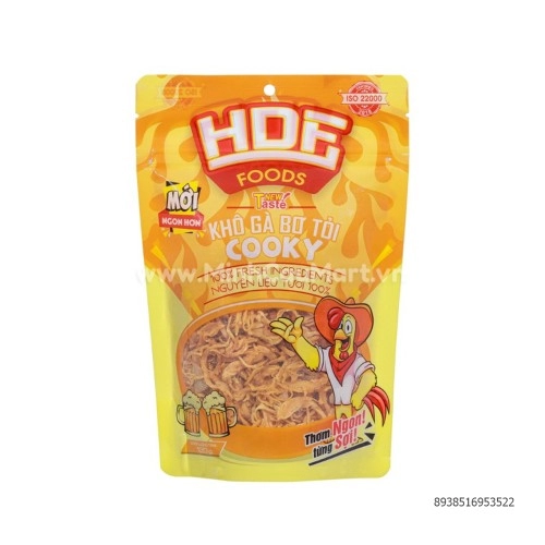 Khô gà bơ tỏi Cooky 120g Khô gà bơ tỏi Cooky 120g