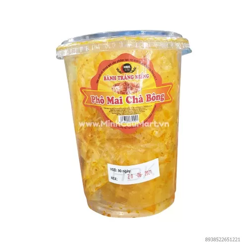 Bánh Tráng Trộn Miếng HBK Vị Phô Mai Chà Bông 100g Bánh Tráng Trộn Miếng HBK Vị Phô Mai Chà Bông 100g