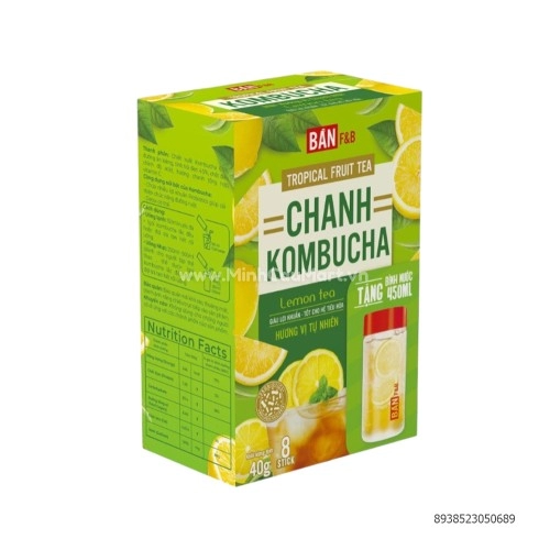 Trà Kombucha chanh hộp 40g Trà Kombucha chanh hộp 40g