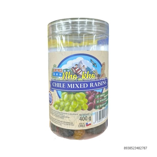 Nho Khô Chile Mixed Raisins Hộp 400G Nho Khô Chile Mixed Raisins Hộp 400G