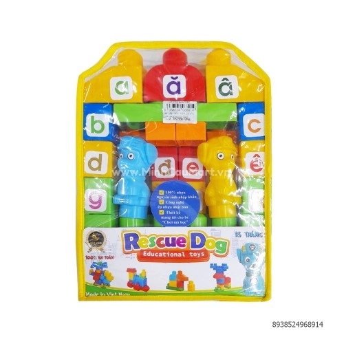 Bộ xếp hình VJGO 25- chú chó thông minh