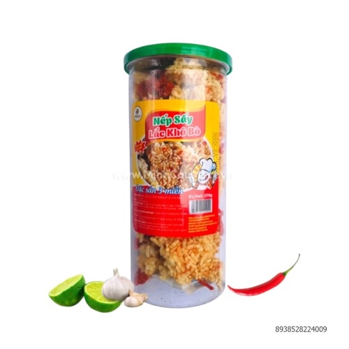 Nếp sấy lắc khô bò 250g Nếp sấy lắc khô bò 250g