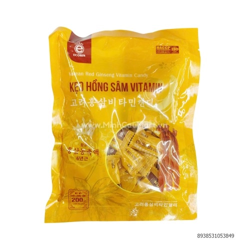 Kẹo Hồng Sâm Vitamin HQ 200g