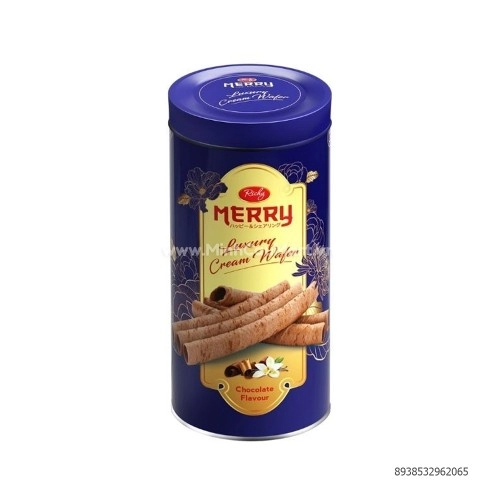 Bánh quế nhân kem vị socola Merry Richy 200g Bánh quế nhân kem vị socola Merry Richy 200g