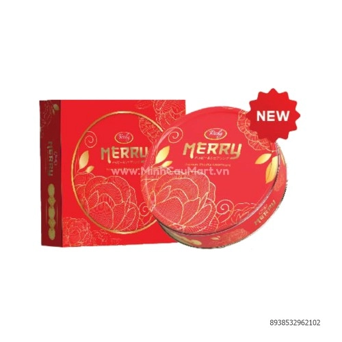 Bánh Bơ Trứng Giòn Thập Cẩm Richy Merry Hộp 333g Đỏ Bánh Bơ Trứng Giòn Thập Cẩm Richy Merry Hộp 333g Đỏ