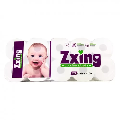 Giấy vệ sinh Zxing em bé 10 cuộn