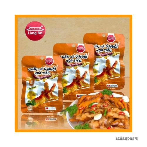 Chân gà ủ muối hoa tiêu rút xương 32g Chân gà ủ muối hoa tiêu rút xương 32g