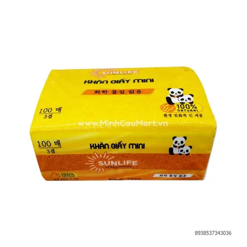 Khăn giấy rút cao cấp mini Sunlìfe