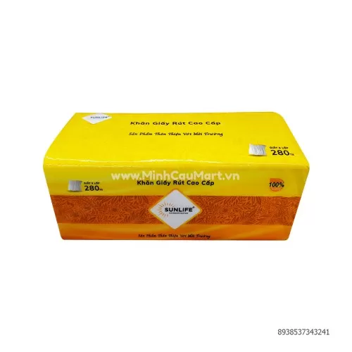 Khăn giấy rút cao cấp Sunlìfe 195m*200mm*280tờ