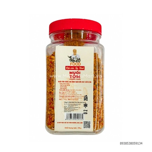 Muối tôm Tây Ninh lọ 250g Muối tôm Tây Ninh lọ 250g
