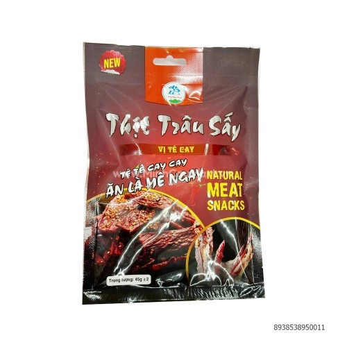 Thịt trâu sấy vị tê cay 45g