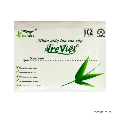 Giấy rút mini Tre Việt 330 tờ- 90g Giấy rút mini Tre Việt 330 tờ- 90g