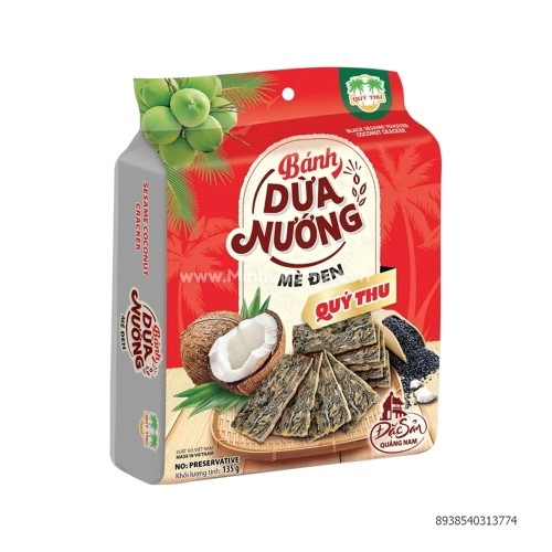 Bánh Dừa Nướng Mè Đen Quý Thu 135G