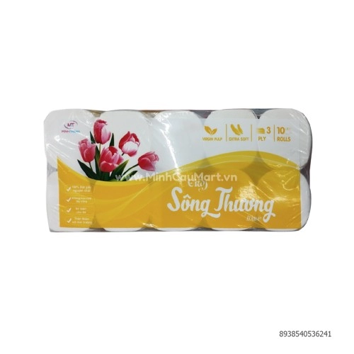 Giấy vệ sinh Sông Thương 10 cuộn *3lớp 