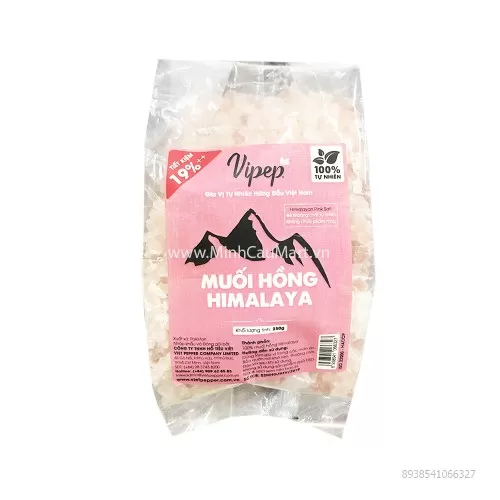 Muối hồng Vipep gói 250g  Muối hồng Vipep gói 250g
