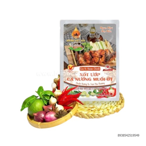 XỐT ƯỚP CÁ NƯỚNG MUỐI ỚT 61.5 GRAM XỐT ƯỚP CÁ NƯỚNG MUỐI ỚT 61.5 GRAM
