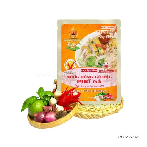 Gia vị nước dùng cô đặc phở gà HVX túi 82g