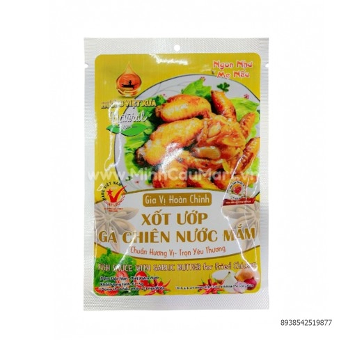 Gia vị sốt gà chiên nước mắm HVX 82gr Gia vị sốt gà chiên nước mắm HVX 82gr