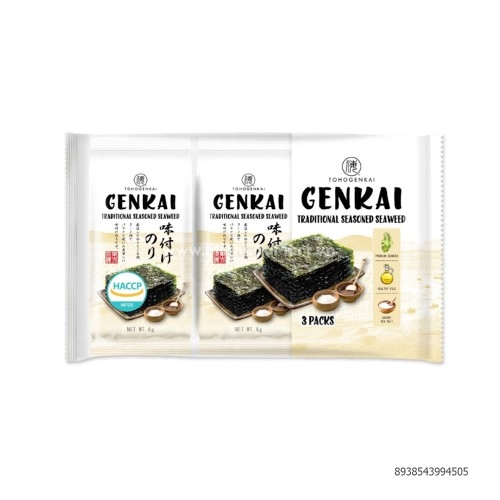 RONG BIỂN ĂN LIỀN TRUYỀN THỐNG GENKAI 12g RONG BIỂN ĂN LIỀN TRUYỀN THỐNG GENKAI 12g