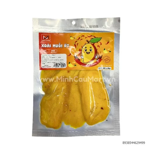 Xoài sấy dẻo muối ớt 100gr Xoài sấy dẻo muối ớt 100gr