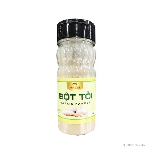 Bột Tỏi Sato chai 50g  Bột Tỏi Sato chai 50g