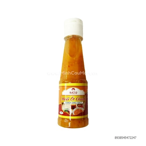 Muốt ớt chanh Sato chai 210g Cam Muốt ớt chanh Sato chai 210g Cam