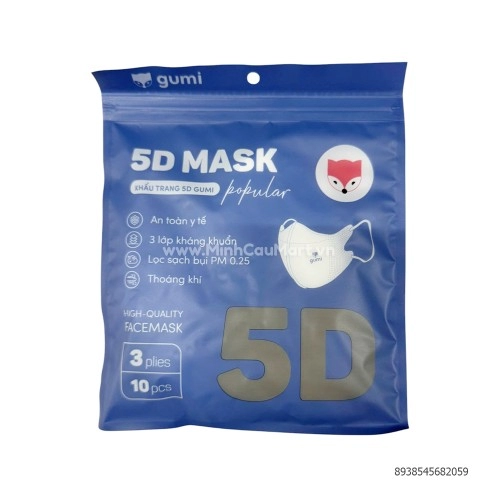 Khẩu trang Gumi 5D Mask POPULAR 3 lớp SP 000073