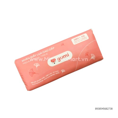 Khăn giấy lụa bản to Gumi 280 tờ x2 lớp SP000130 Khăn giấy lụa bản to Gumi 280 tờ x2 lớp SP000130