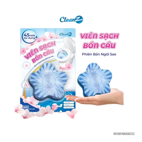 Viên sạch bồn cầu CleanZ ngôi sao 1 viên                                                                                                                                                                                                                  