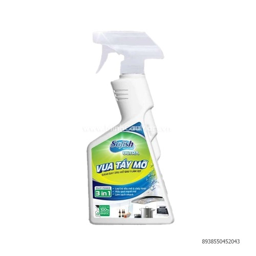 Chai xịt tẩy dầu mỡ đa năng Sofish 500ml  Chai xịt tẩy dầu mỡ đa năng Sofish 500ml