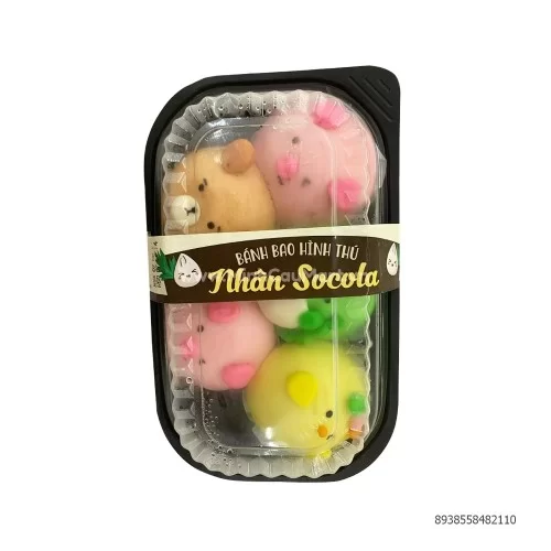 Bánh bao hình thú nhân socola 225Gr