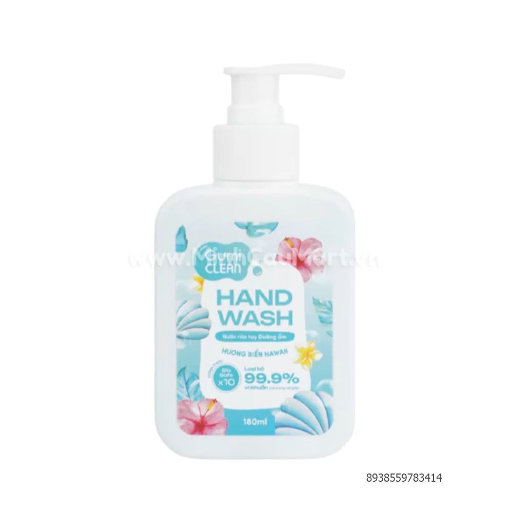 Nước rửa tay dưỡng ẩm Gumi 180ml Nước rửa tay dưỡng ẩm Gumi 180ml