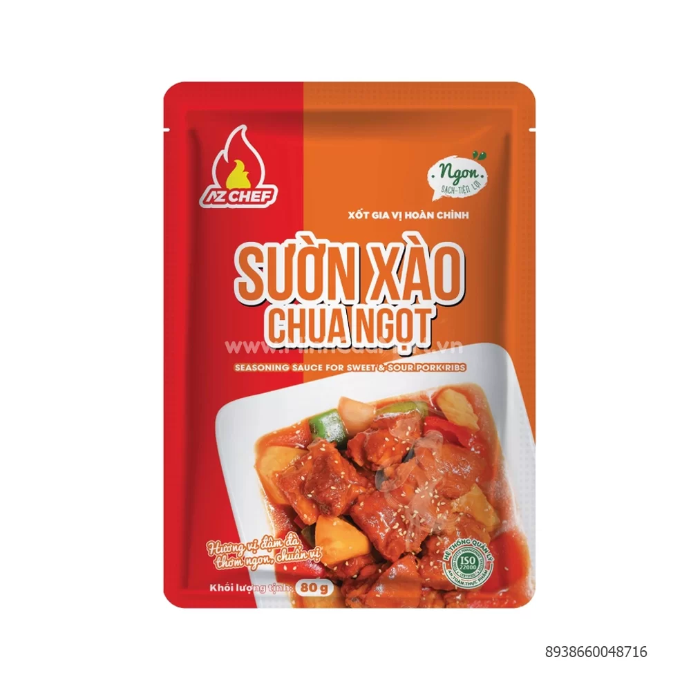 XỐT NẤU SƯỜN XÀO CHUA NGỌT VIỆT CHEF 80GR XỐT NẤU SƯỜN XÀO CHUA NGỌT VIỆT CHEF 80GR