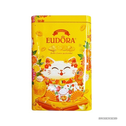 Bánh quy mèo thần tài Eudora 170g Bánh quy mèo thần tài Eudora 170g