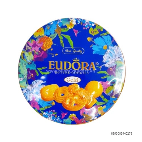 Bánh quy Eudora 112g hộp xanh