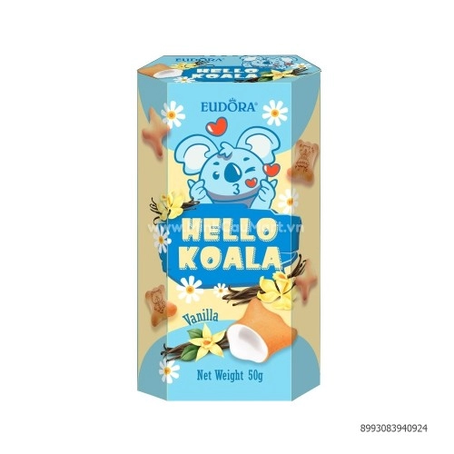 Bánh Gấu Koala Eudora Vị Vani 50G Bánh Gấu Koala Eudora Vị Vani 50G