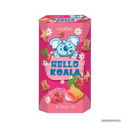 Bánh Gấu Koala Eudora Vị Dâu 50G Bánh Gấu Koala Eudora Vị Dâu 50G