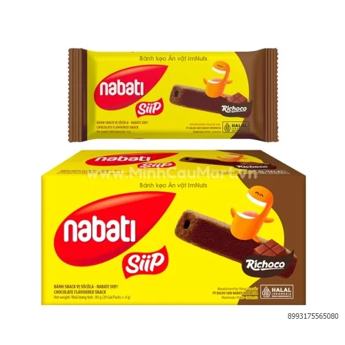 Bánh snack các vị Nabati Siip hộp 80g                                                                                                                                                                                                                     