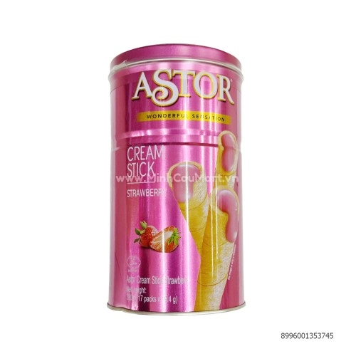 Bánh Quế kem dâu Astor 330g Bánh Quế kem dâu Astor 330g