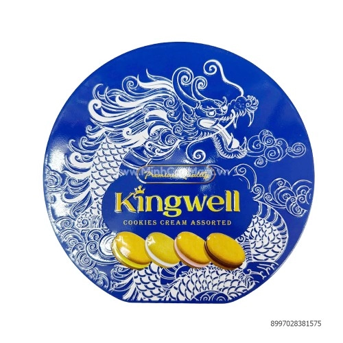 Bánh quy Kingwell hộp 126g Hộp Xanh