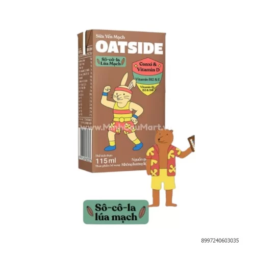 Sữa yến mạch OATSIDE hương socola lúa mạch  115ml                    