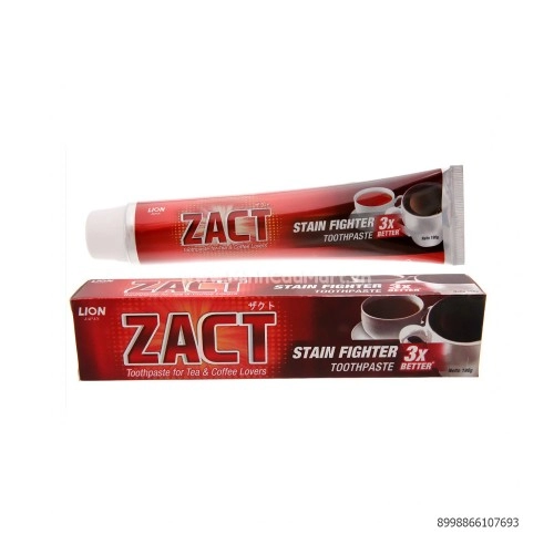 Kem đánh răng tẩy trắng răng Zact Stain Fighter Toothpaste 3X 190g