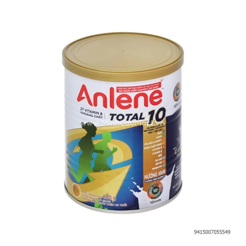 Sữa bột Anlene Total 10 bổ sung dưỡng chất cho người trên 40 tuổi hương vani lon 400g Sữa bột Anlene Total 10 bổ sung dưỡng chất cho người trên 40 tuổi hương vani lon 400g