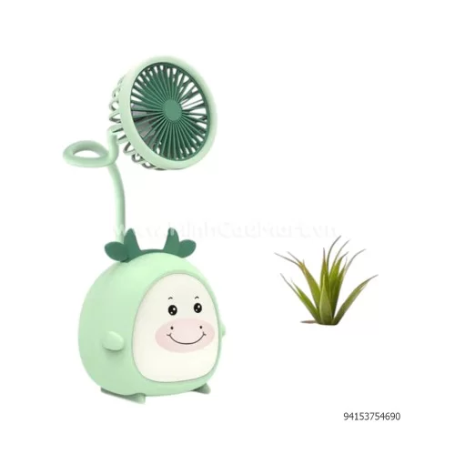 Quạt tích điện mini cắm bút+gọt bút chì                                                                                                                                                                                                                   