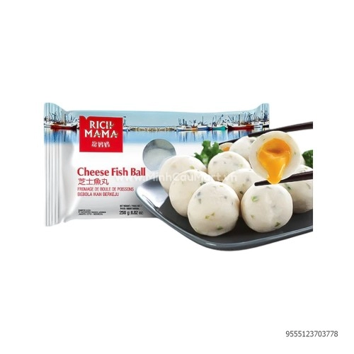 Cá viên nhân phô mai 250g Cá viên nhân phô mai 250g