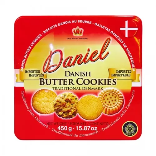 Bánh quy DANIEL Hộp thiếc 450g hộp đỏ  Bánh quy DANIEL Hộp thiếc 450g hộp đỏ