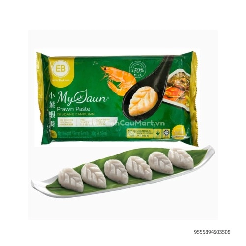 Chả tôm hình lá phỉ thúy EB gói 130g