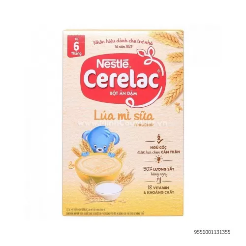 Bột ăn dặm lúa mì sữa Nestle Cerelac 200Gr 